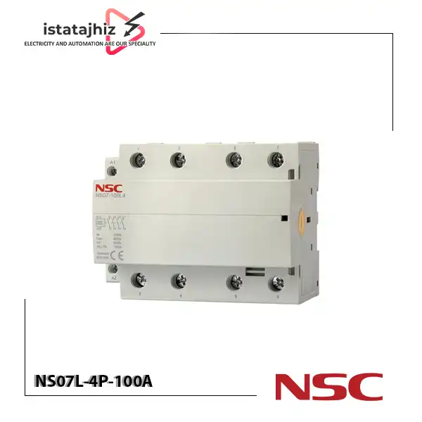 کنتاکتور روشنایی NSC مدل NS07L-4P-100A 1 کنتاکتور روشنایی NSC مدل NS07L-4P-100A