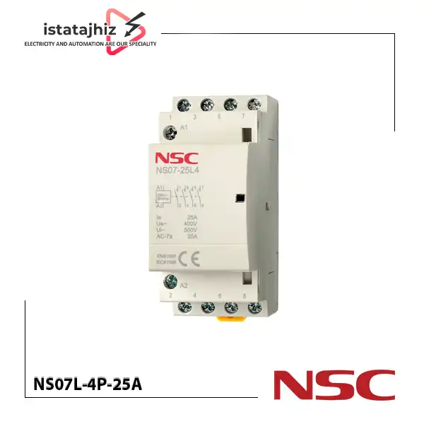 کنتاکتور روشنایی NSC مدل NS07L-4P-25A 2 کنتاکتور روشنایی NSC مدل NS07L-4P-25A - تصویر 2