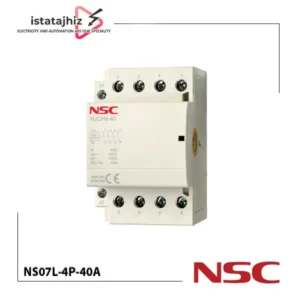 کنتاکتور روشنایی ۴۰ آمپر چهار پل مدل NS07L-4P-40A