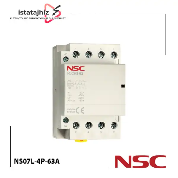 کنتاکتور روشنایی NSC مدل NS07L-4P-63A 2 کنتاکتور روشنایی NSC مدل NS07L-4P-63A - تصویر 2