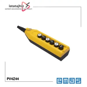جعبه کنترل دو سرعته جرثقیل 4 دکمه ای PV4Z44 10 جعبه کنترل دو سرعته جرثقیل 4 دکمه ای PV4Z44