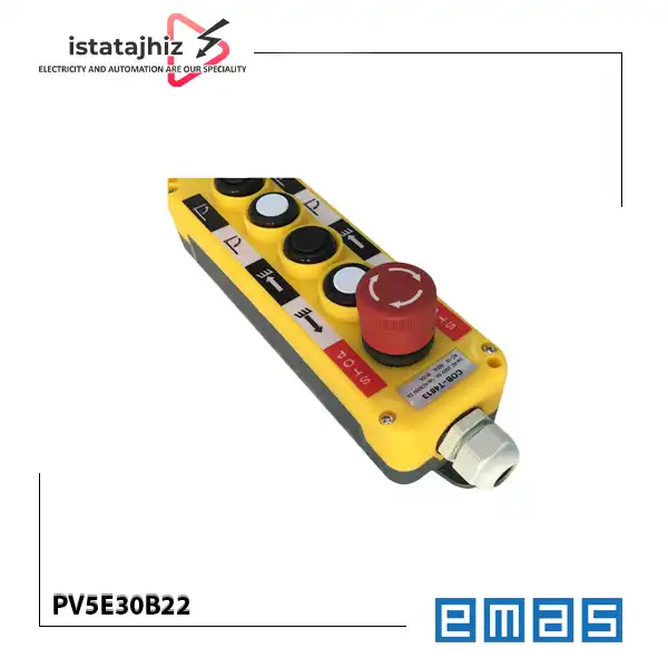 کلید جرثقیل 5 دکمه تک سرعته PV5E30B22 اماس 2 کلید جرثقیل 5 دکمه تک سرعته PV5E30B22 اماس - تصویر 2