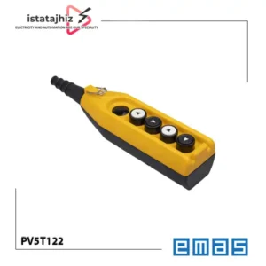 کلید جرثقیل 5 دکمه تک سرعته PV5T122 اماس 2 کلید جرثقیل 5 دکمه تک سرعته PV5T122 اماس