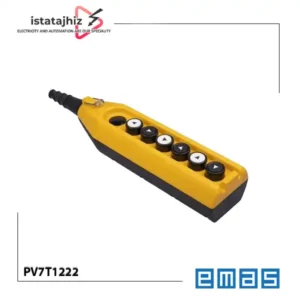 کلید جرثقیل 6 دکمه تک سرعته PV7T1222