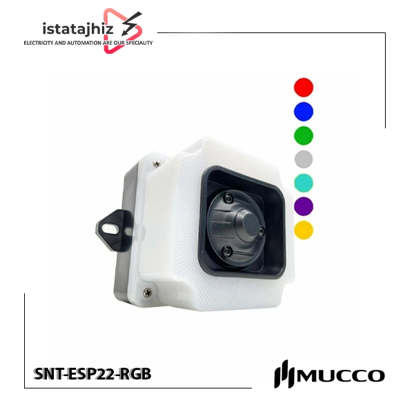 آژیر و چراغ هشدار صنعتی مدل SNT-ESP22-RGB 1 آژیر و چراغ هشدار صنعتی مدل SNT-ESP22-RGB